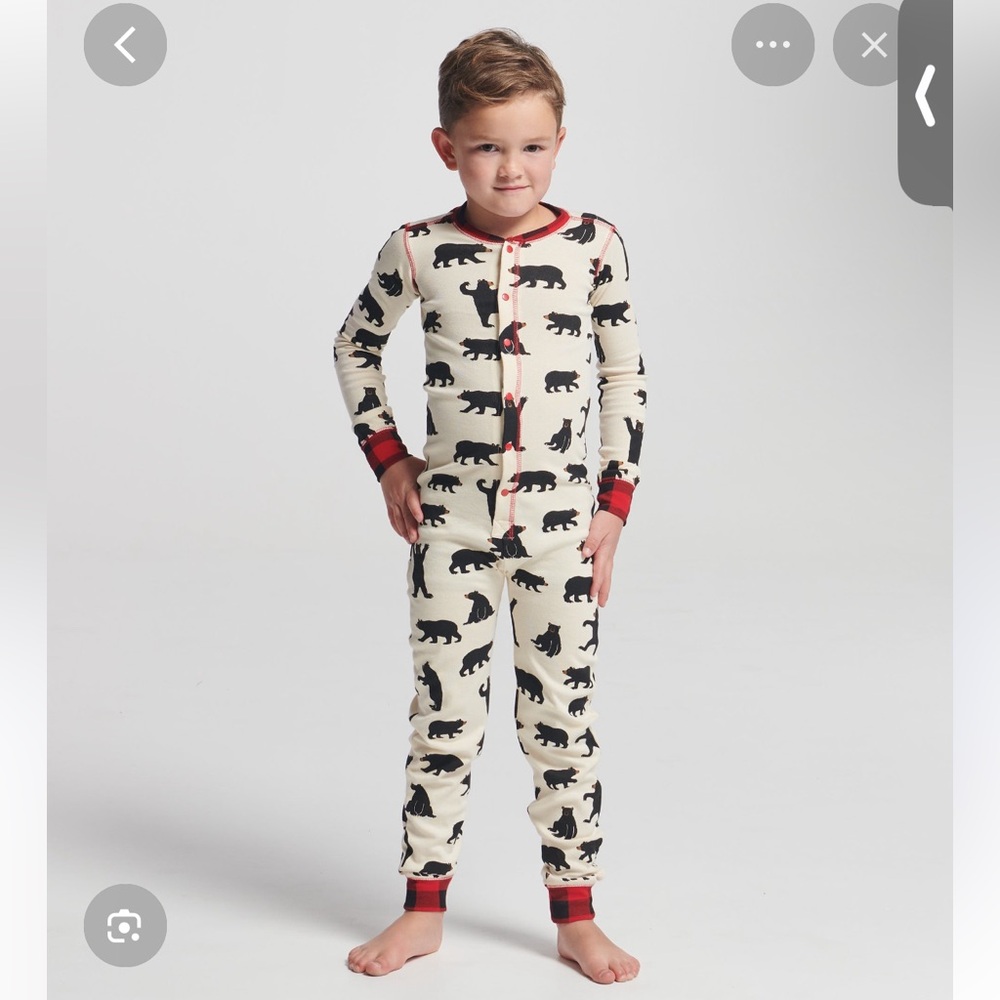 Little Blue House kids “bear bum” onesie pajamas